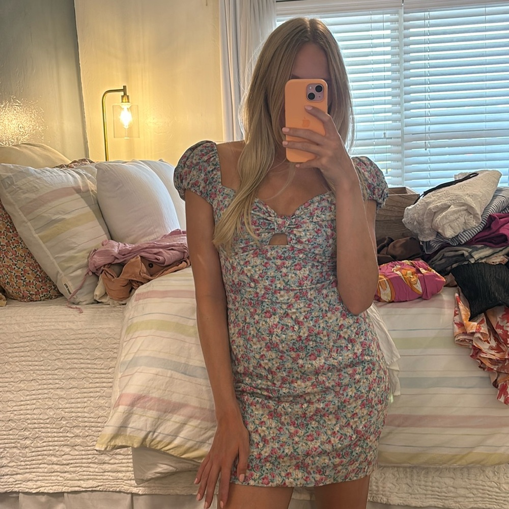ASTR The Label Floral Mini Dress